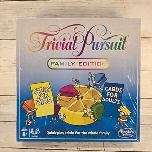 Hasbro Trivial Pursuit Family Edition Board Game Quick Play Trivia E1924 New